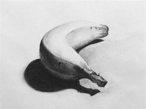 This banana study was completed in charcoal as part of Drawing Essentials Course on ArtTutor.com ...