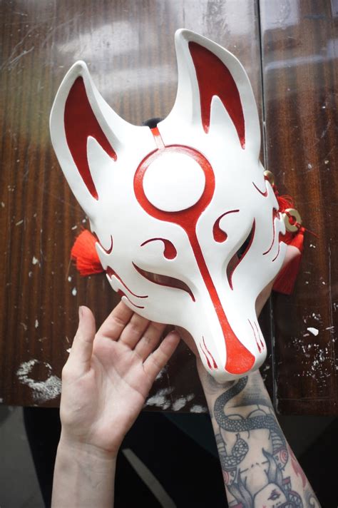 Kitsune mask. Japan mask. Fox mask. Japanese mask. Animal | Etsy