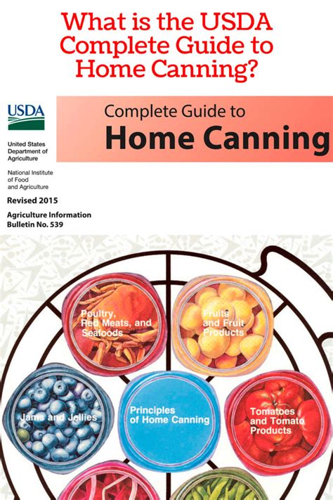 The USDA Complete Guide to Home Canning - Healthy Canning in Partnership with Facebook Group ...