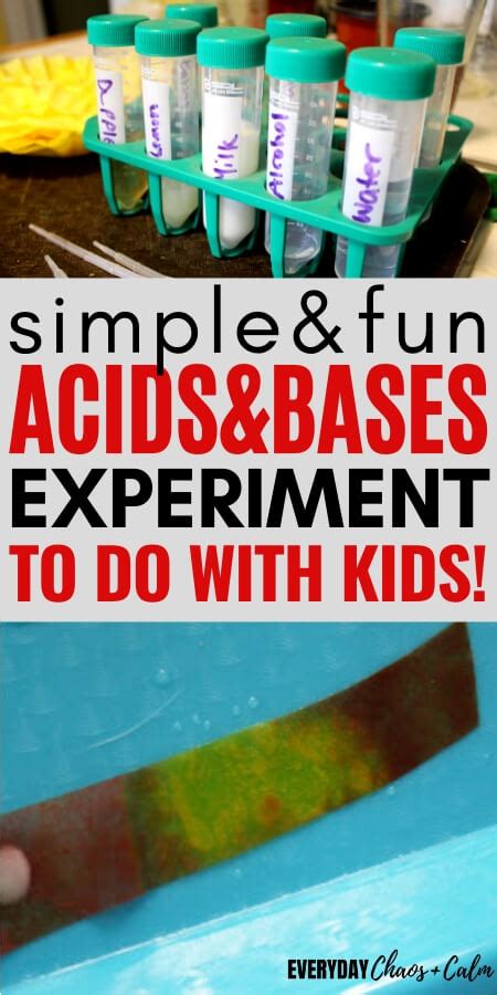 Simple Acids And Bases Science Experiment To Do With Kids