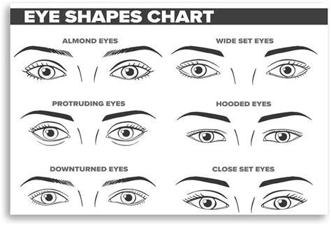 Eye Shapes Chart Metal Tin Signs Makeup Tips Typography Posters Review - Alaska Commons