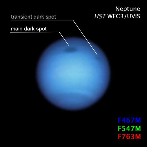 Astronomers Puzzled by Dark Storm's U-Turn on Neptune, Appearance of New Dark Spot