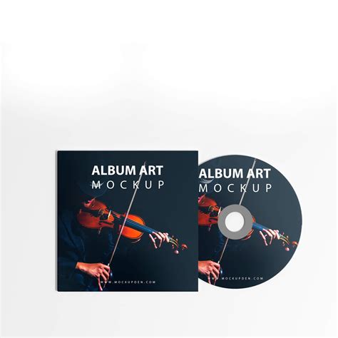 Free Album Art Mockup PSD Template - Mockup Den