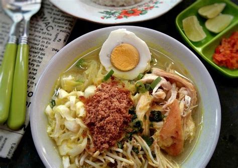 Resep Soto Ayam Lamongan oleh Bunda Melvy Sofia - Cookpad