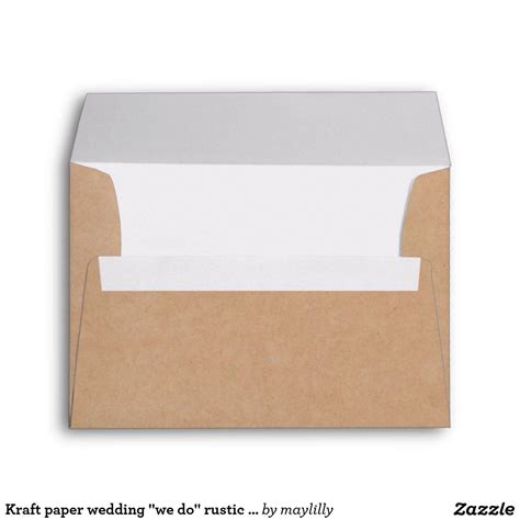 5x7 Wedding Envelopes | Zazzle | Kraft paper wedding, Wedding paper, Wedding day cards