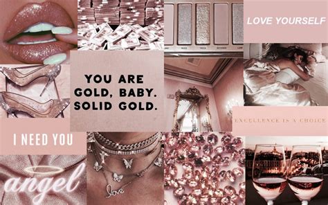 Rose Gold Macbook Pro Aesthetic Wallpapers For Laptop - Fin Construir