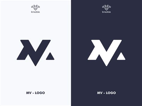 MV - LOGO DESIGN by Kreabie on Dribbble