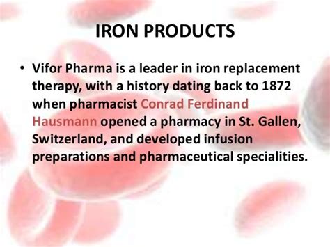 Iron therapies