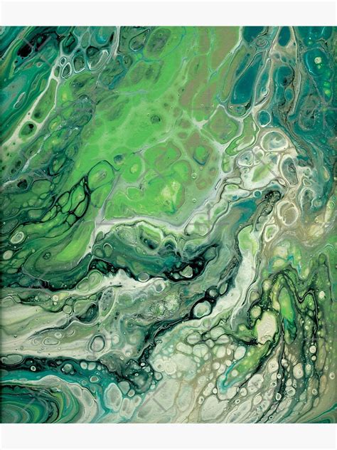 "Green wave - colorful abstract art" Poster for Sale by neomagia | Redbubble