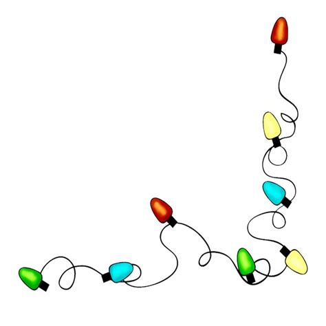 Free & Cute Christmas Lights Clipart For Your Holiday Decorations | Animated christmas lights ...