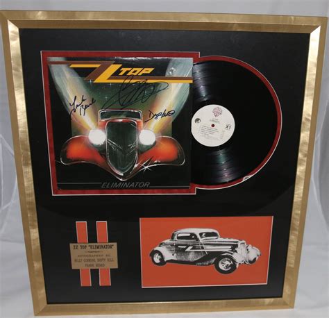 ZZ Top Signed "Eliminator" Album Cover Montage 1983 - Invaluable Things