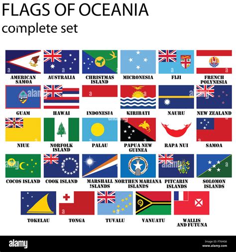 Pacific Countries Flags