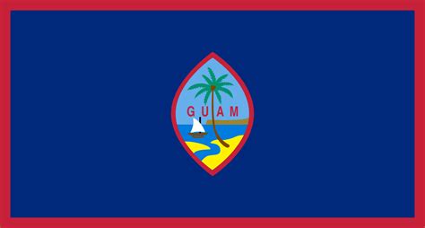 The official flag of the guam