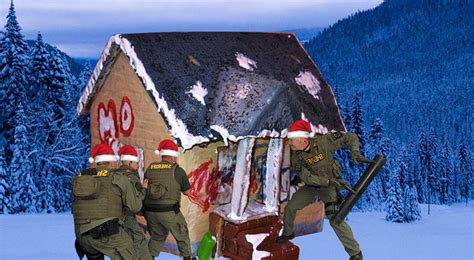 Police Raid Gingerbread Crack House During Pop Rock Bust - The Sack of Troy