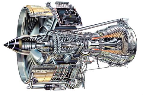 Airbus A380 engine : ThingsCutInHalfPorn