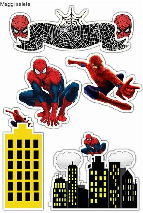 Printable Spiderman Cake Topper - Printable Word Searches