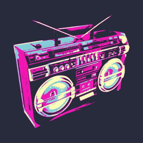 80s Boombox Pop Art - Boombox - Kids T-Shirt | TeePublic