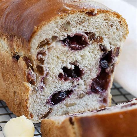 Fresh Sweet Cherry Yeast Bread with Cream Cheese Topping