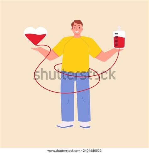 Donation Blood Design Concept Cartoon Vector Stock Vector (Royalty Free ...