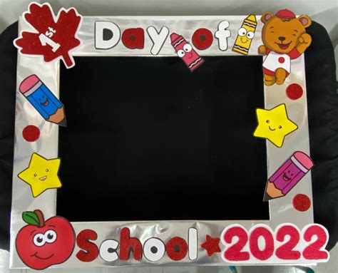 First day of School frame | School frame, First day at school frame, Preschool crafts