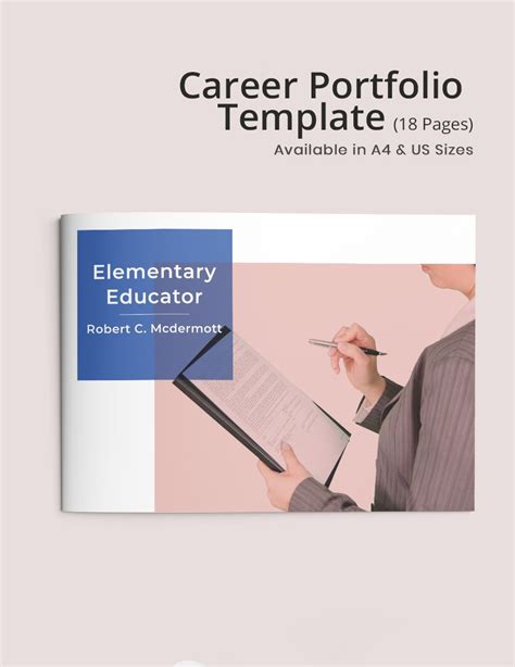 Career Portfolio Template in InDesign, MS Word, Publisher, Pages ...