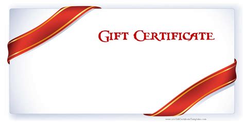 Printable Gift Certificate Templates