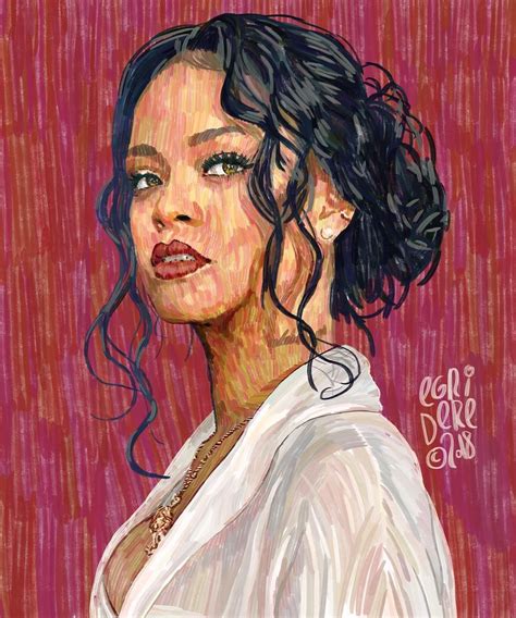 Rihanna #portrait *27 #autodesksketchbook #drawing #illustrator #paint ...