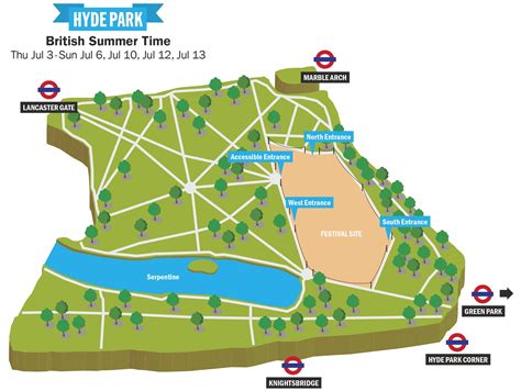 Top Hyde Park Concert Map of the decade