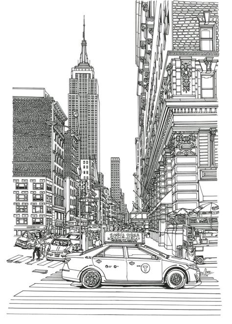 New York City Drawing by Lera Ryazanceva | Saatchi Art