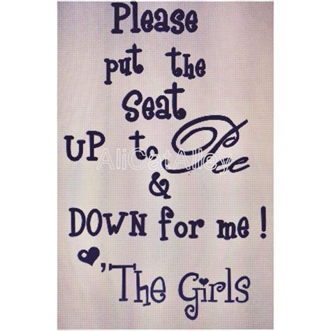 Toilet Seat Down Sign Printable