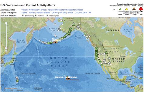 Volcanoes In Usa Map - Draw A Topographic Map