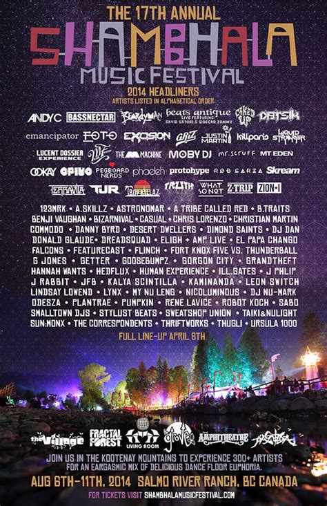 Shambhala 2014 Lineup Announced | Run The Trap