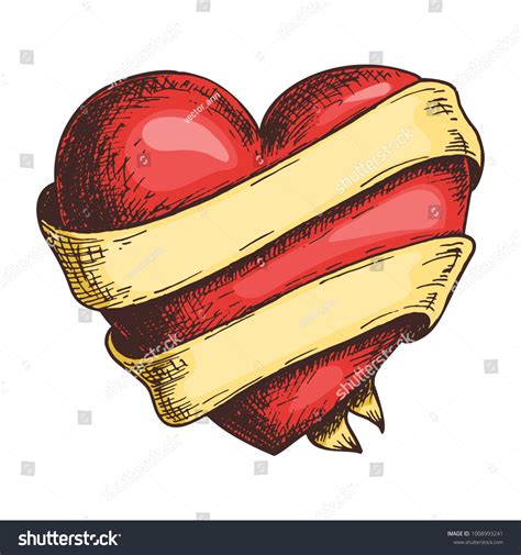 8,033 Tattoo Heart Ribbon Images, Stock Photos & Vectors | Shutterstock