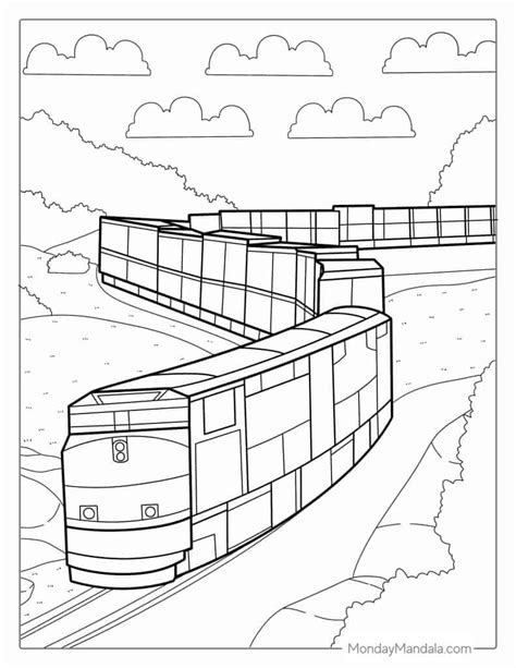 Freight Trains Coloring Pages