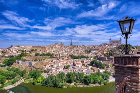 View of the Historic City of Toledo with River Tagus, Spain Stock Image - Image of toledo ...