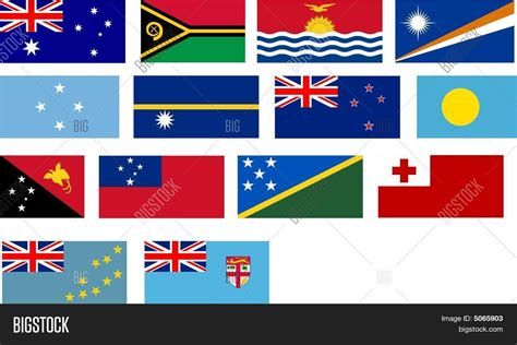 Flags All Pacific Image & Photo (Free Trial) | Bigstock