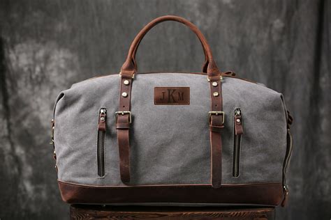 Personalized Duffel Bag Canvas Holdall Vintage Luggage Bag - Etsy