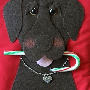 Chocolate Lab Christmas Stocking - Etsy