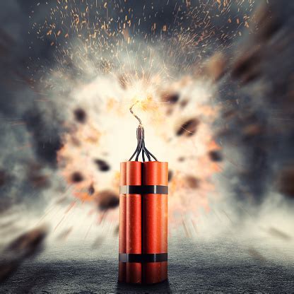 Dynamite Exploding Stock Photo - Download Image Now - iStock