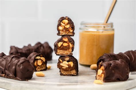 Vegan Snickers Bars (Healthy + 6 Ingredients!) - From My Bowl