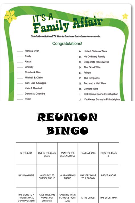 15 Printable Family Reunion Games For Large Groups - Fun Party Pop