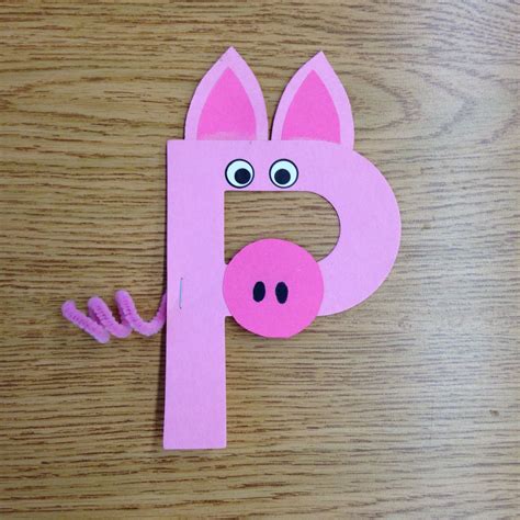 P is for pig craft | Preschool letter crafts, Letter a crafts, Letter p crafts