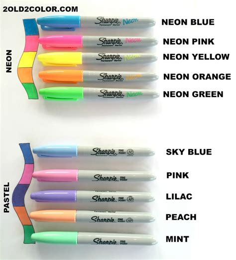 Sharpie Colors | Sharpie colors, Sharpie pens, Sharpie