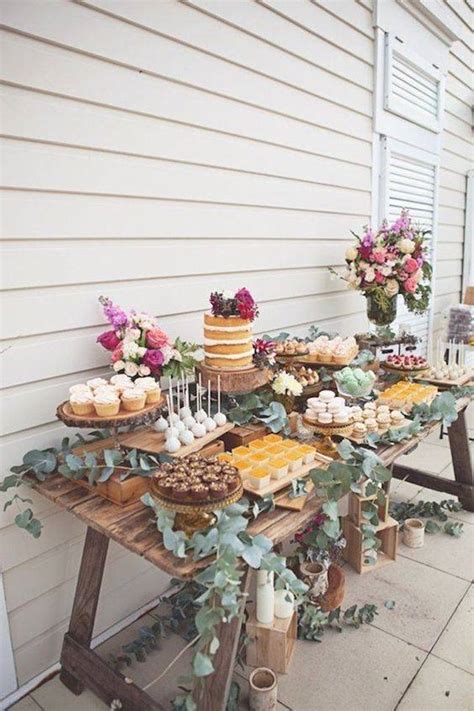 21 Stunning Outdoor Wedding Dessert Table Ideas