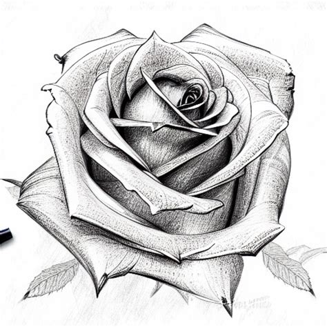 Details 75+ rose tattoo sketch designs super hot - seven.edu.vn