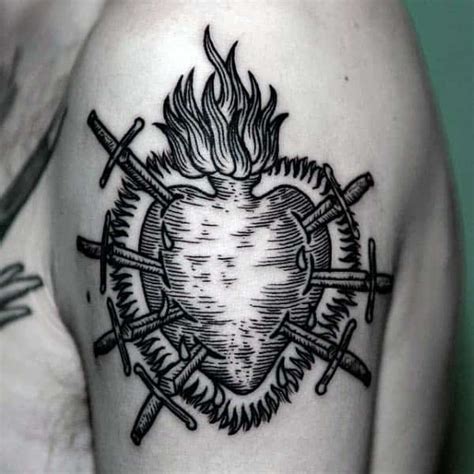 80 Woodcut Tattoo Designs For Men - Engraved Ink Ideas