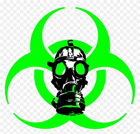 Gas Mask Clipart Toxic - Biohazard Symbol Clip Art - FlyClipart