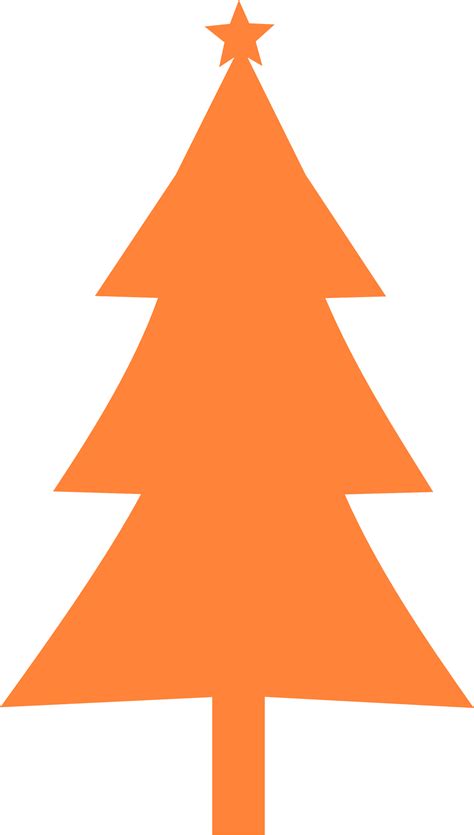 Christmas tree Silhouette Clip art - orange tree png download - 1156* ...