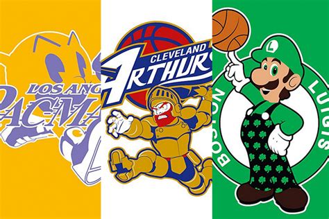 20 Amazing NBA Logos Redesigned with Classic Video Game Characters - Page 9 of 20 - Cavaliers Nation