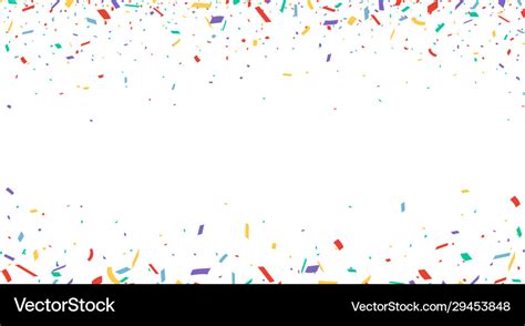 Colorful confetti celebration background design Vector Image